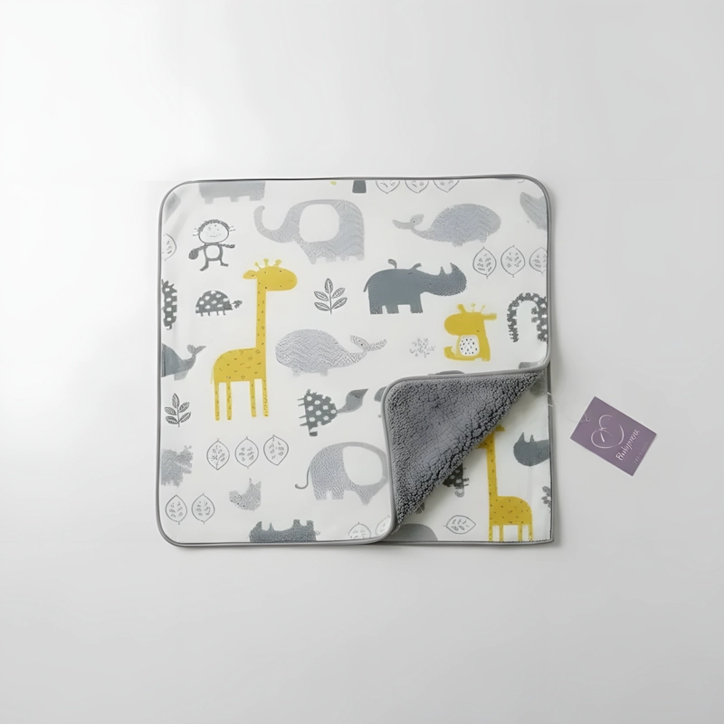 MANTA FRAZADA PARA BEBE DISEÑOS - GRIS CLARO - BABYMINE - 7