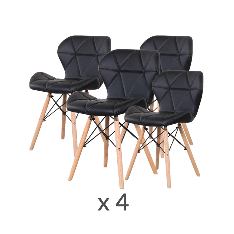 SET 4 SILLAS NORDICAS EAMES MARIPOSA NEGRO BABYMINE - 1