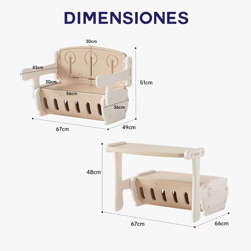 MESA INFANTIL CONVERTIBLE 2 EN 1 - BABYMINE - 8