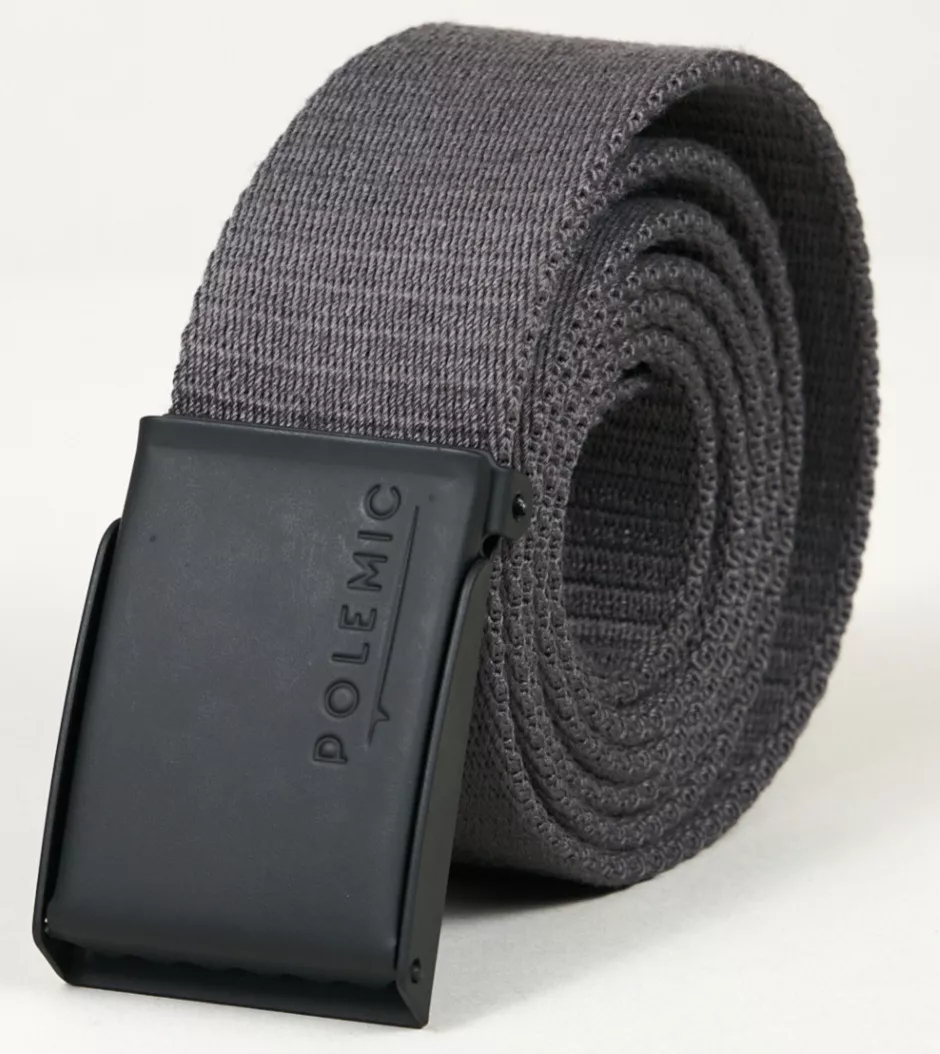 CINTURON HOMBRE GRIS ESCOLAR TEJIDO POLIESTER POLEMIC - 1