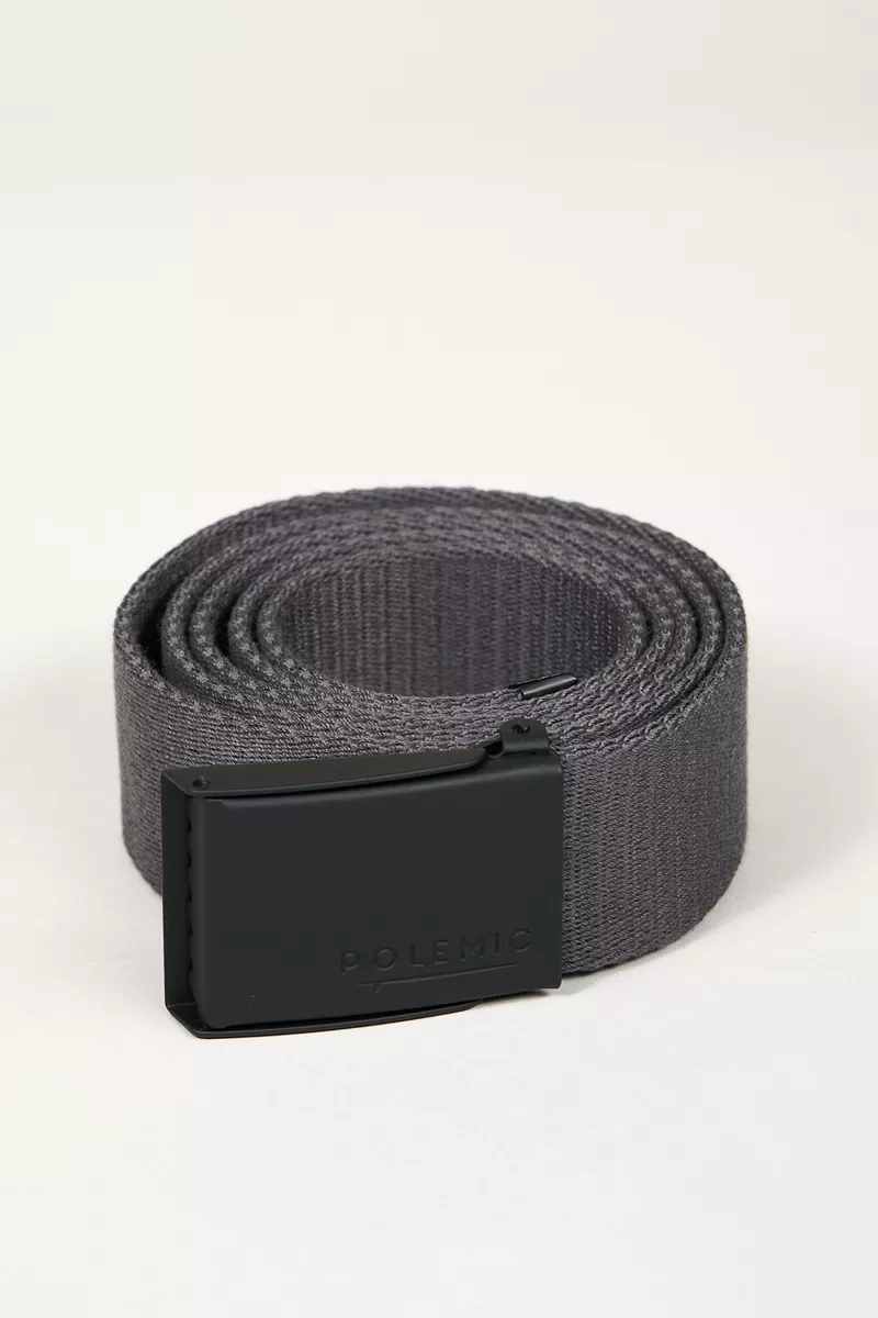 CINTURON HOMBRE GRIS ESCOLAR TEJIDO POLIESTER POLEMIC - 2