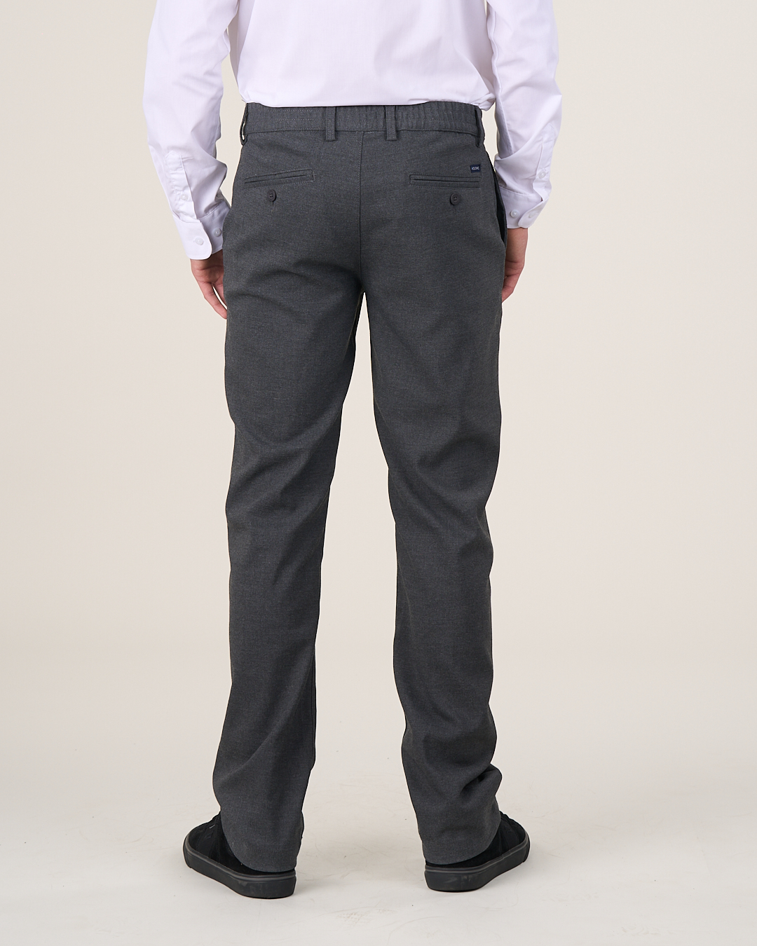 PANTALÓN NIÑO POLEMIC GRIS ESCOLAR SLIM FIT - 3