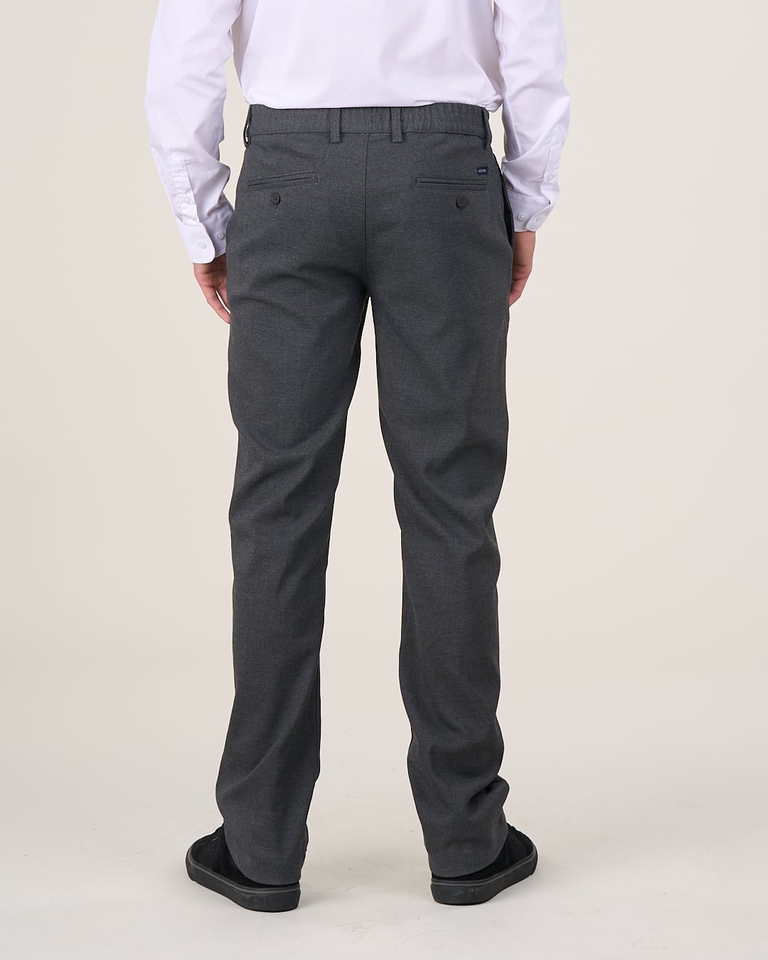 PANTALÓN NIÑO POLEMIC GRIS ESCOLAR SLIM FIT - 4