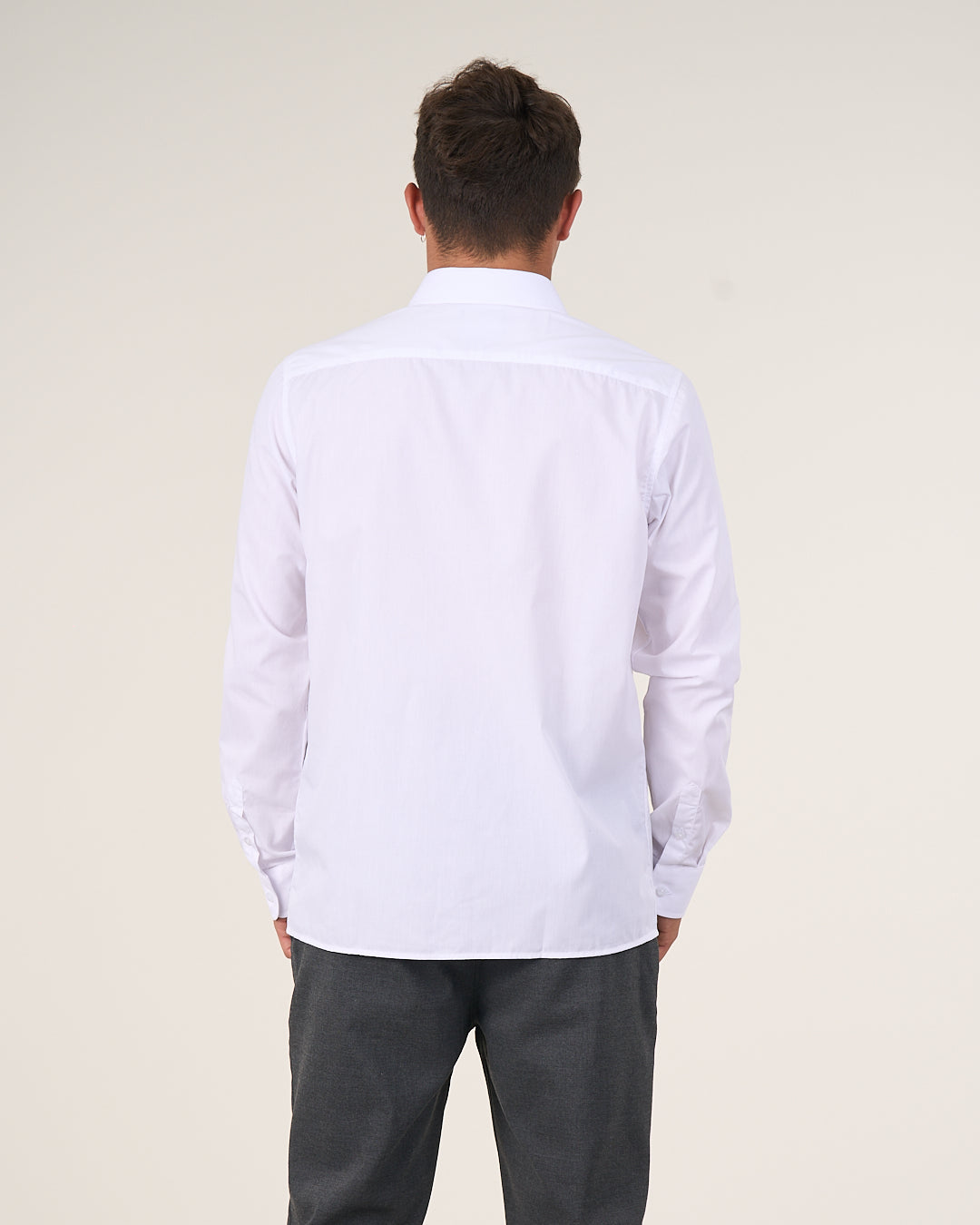 CAMISA BLANCA ESCOLAR SLIM FIT S A XL POLEMIC - 3