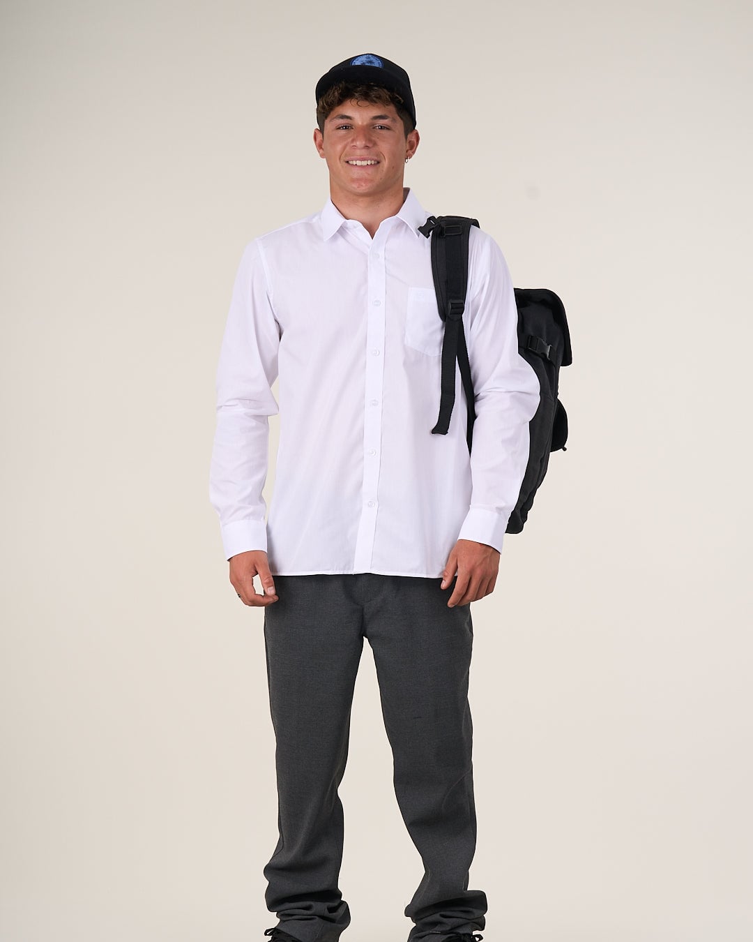CAMISA BLANCA ESCOLAR SLIM FIT S A XL POLEMIC - 4