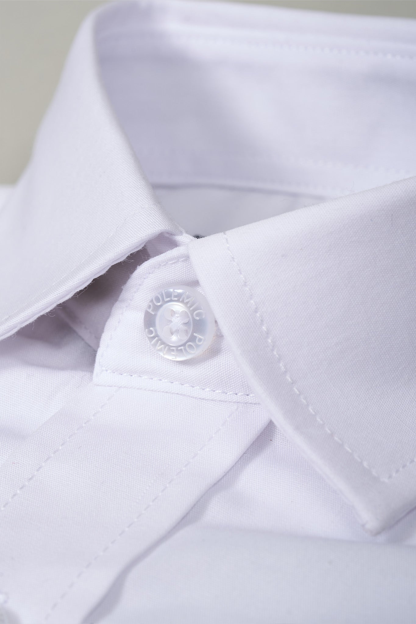 CAMISA BLANCA ESCOLAR SLIM FIT 6 A 10 POLEMIC - 5