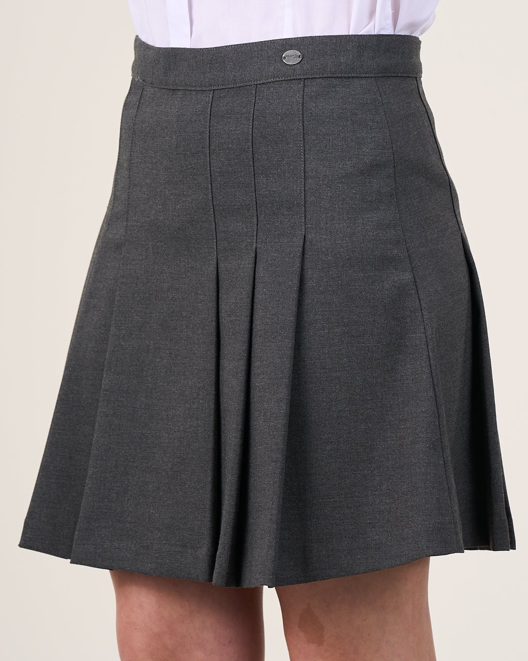 FALDA ESCOLAR A LA RODILLA NIÑA POLEMIC GRIS - 1