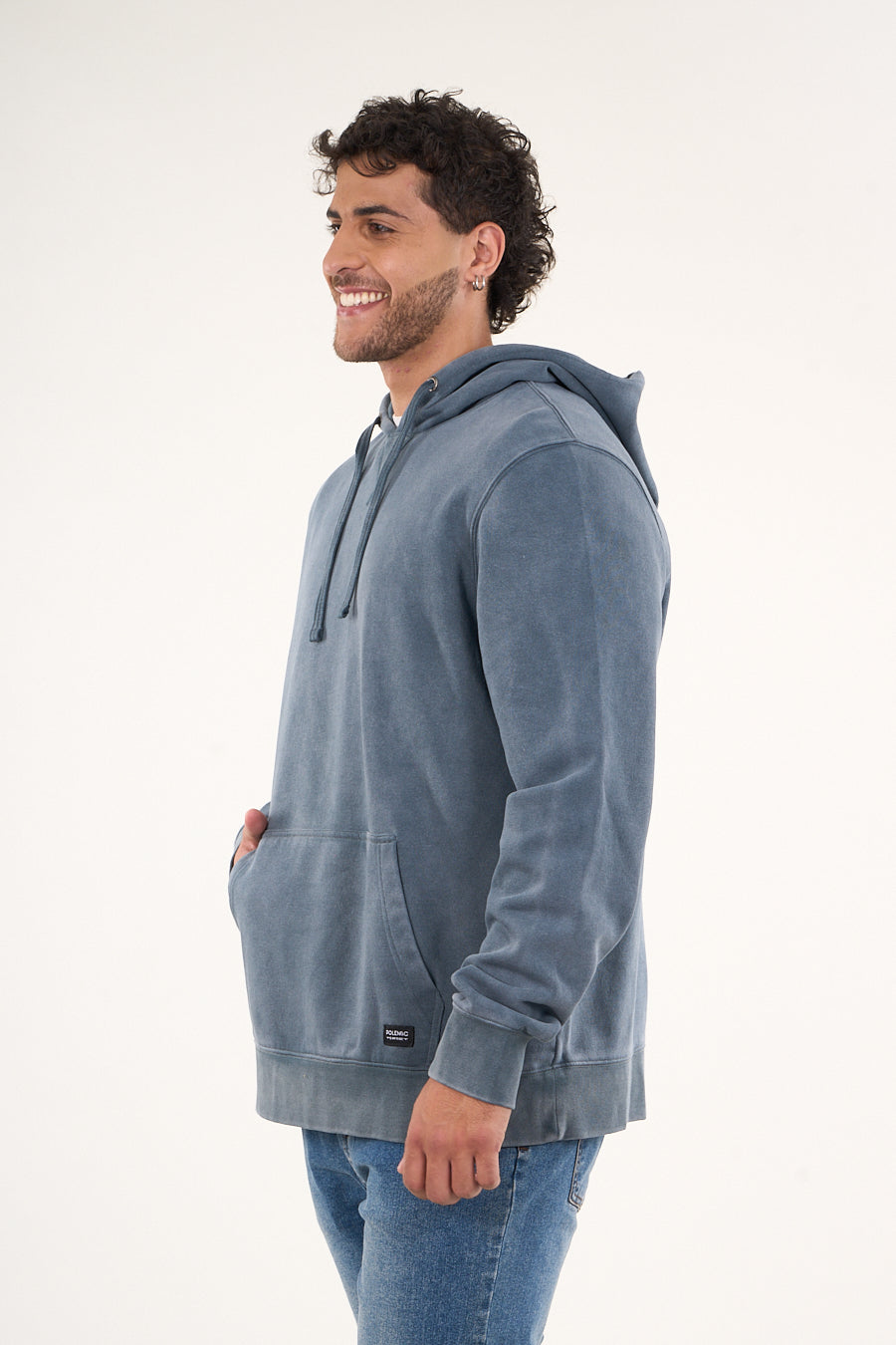 POLERON FRANELA PROCESADO FULL ZIPPER WI7701 POLEMIC - 2