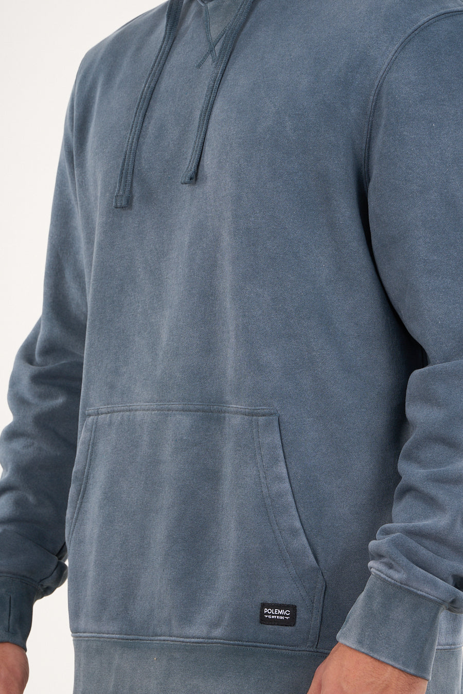POLERON FRANELA PROCESADO FULL ZIPPER WI7701 POLEMIC - 3