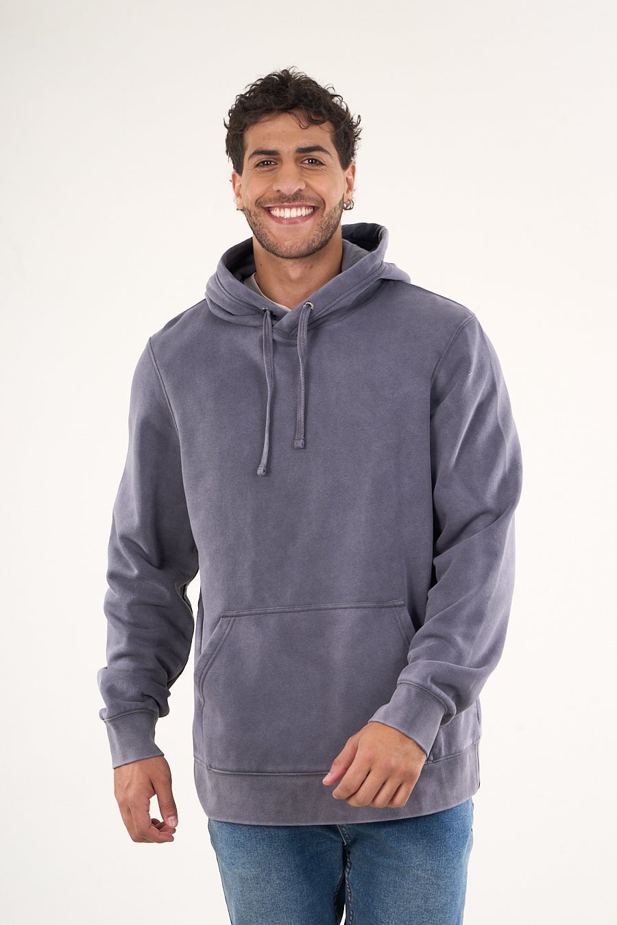 POLERON FRANELA PROCESADO FULL ZIPPER WI7703 POLEMIC - 1