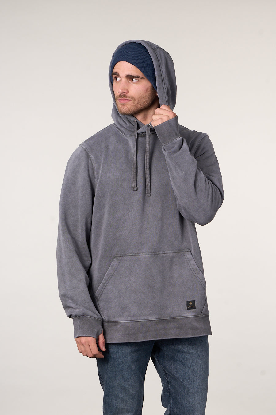 POLERON FRANELA PROCESADO FULL ZIPPER WI7703 POLEMIC - 2