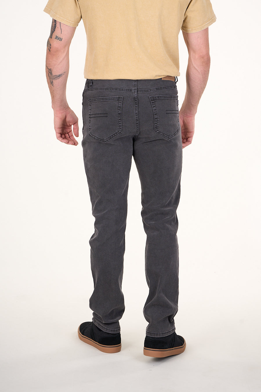 JEANS DENIM SLIM FIT NEGRO WI4730 POLEMIC - 4