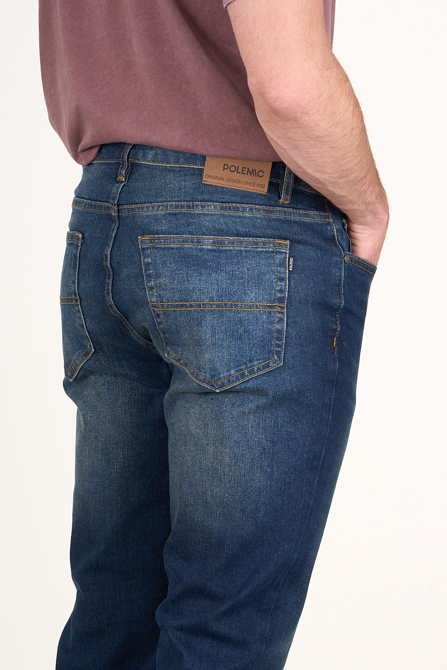 JEANS DENIM SLIM FIT AZUL WI4733 POLEMIC - 2