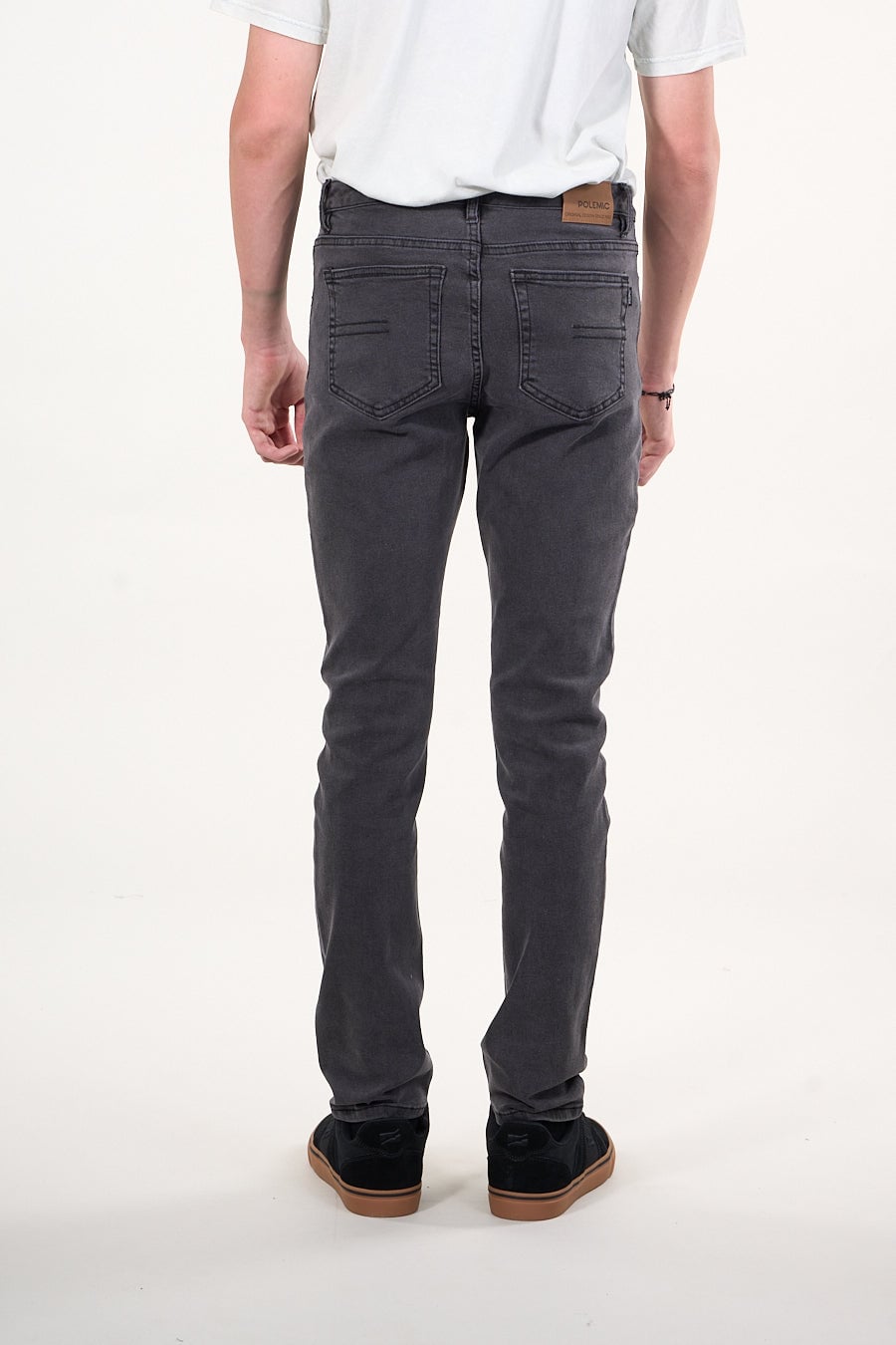 JEANS DENIM SLIM FIT NEGRO WI4330 POLEMIC - 3