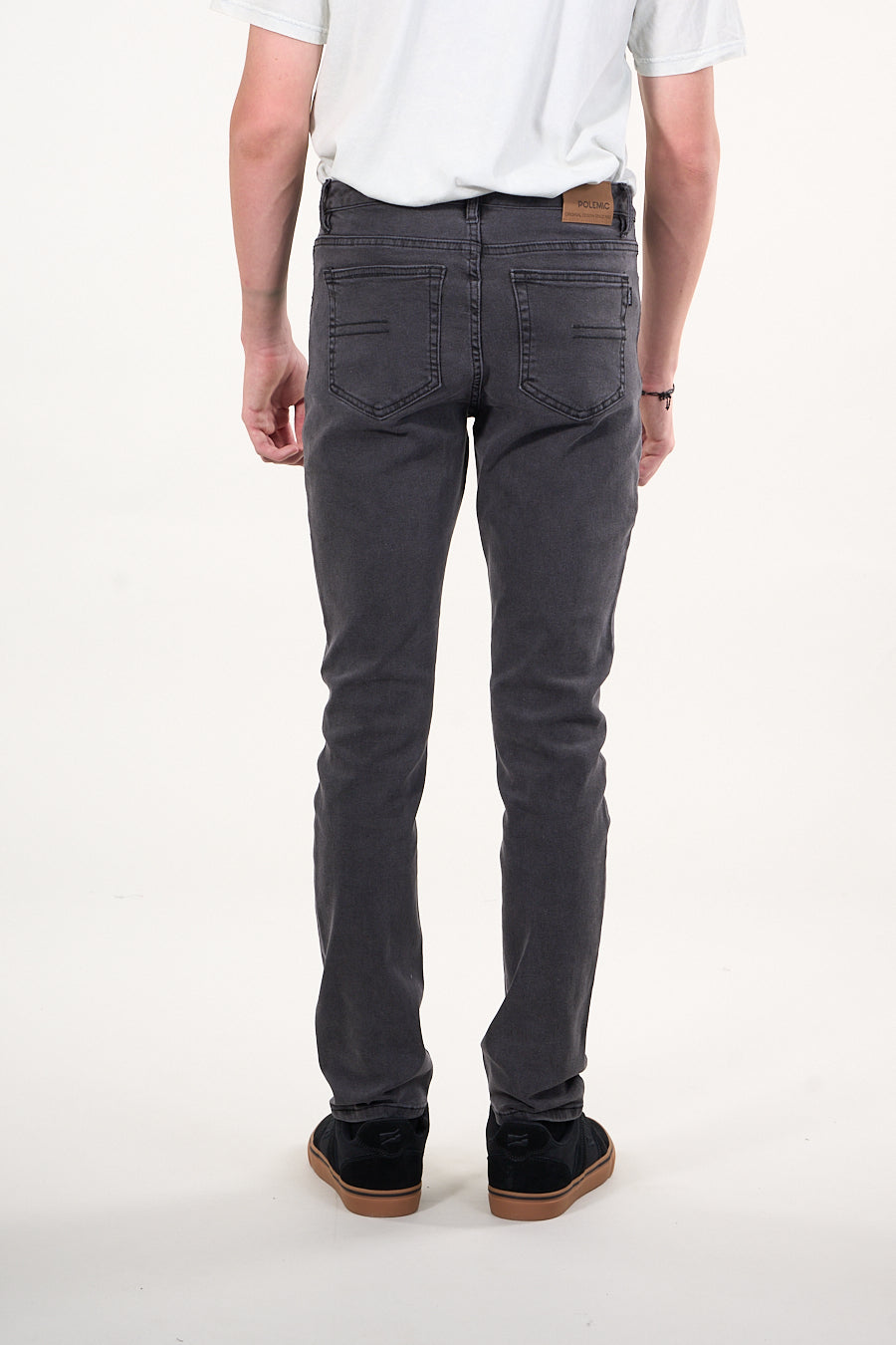 JEANS DENIM SLIM FIT NEGRO WI4330 POLEMIC - 3