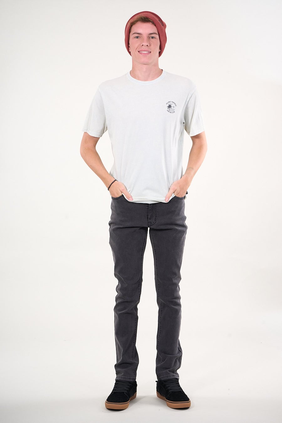 JEANS DENIM SLIM FIT NEGRO WI4330 POLEMIC - 4