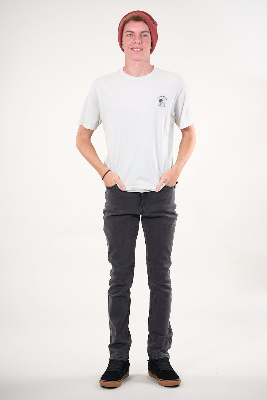 JEANS DENIM SLIM FIT NEGRO WI4330 POLEMIC - 4