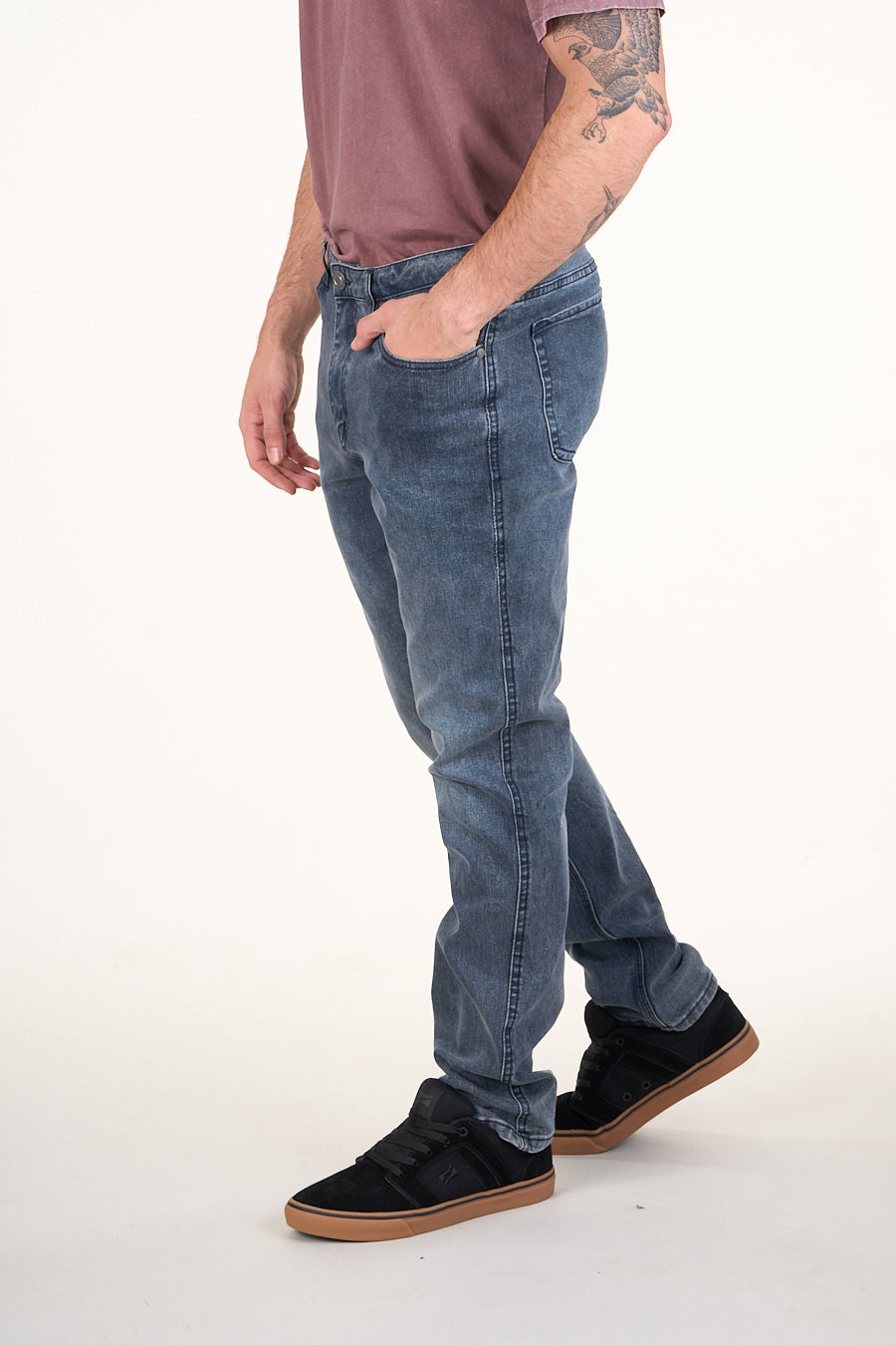 JEANS DENIM SLIM FIT GRIS WI4732 POLEMIC - 1