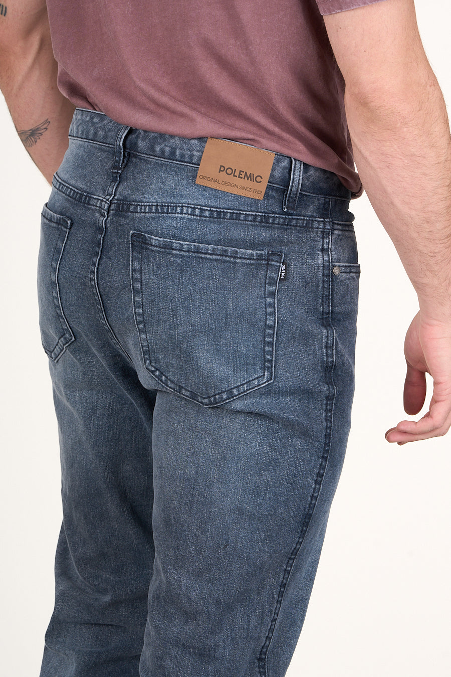 JEANS DENIM SLIM FIT GRIS WI4732 POLEMIC - 2
