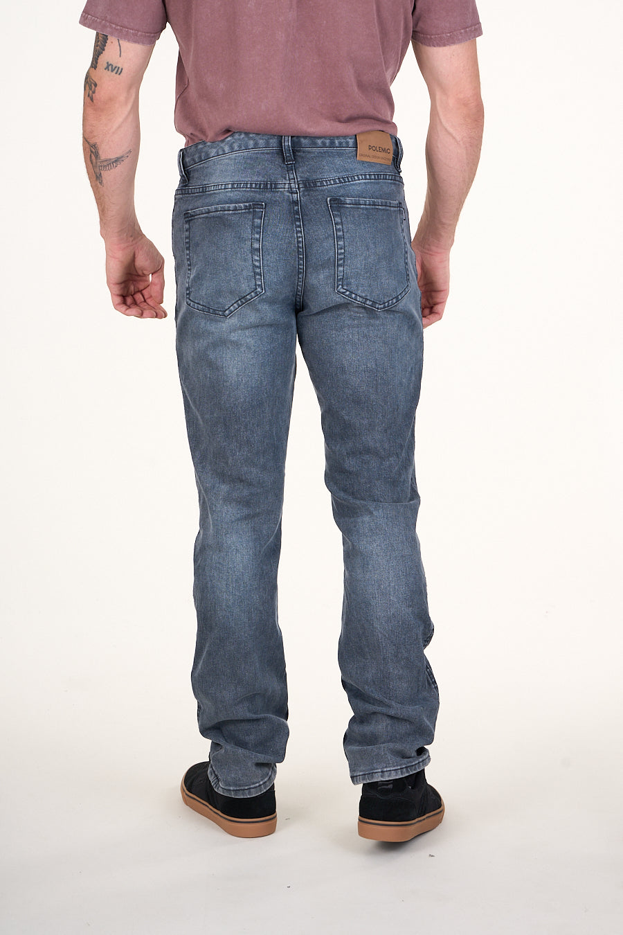 JEANS DENIM SLIM FIT GRIS WI4732 POLEMIC - 4
