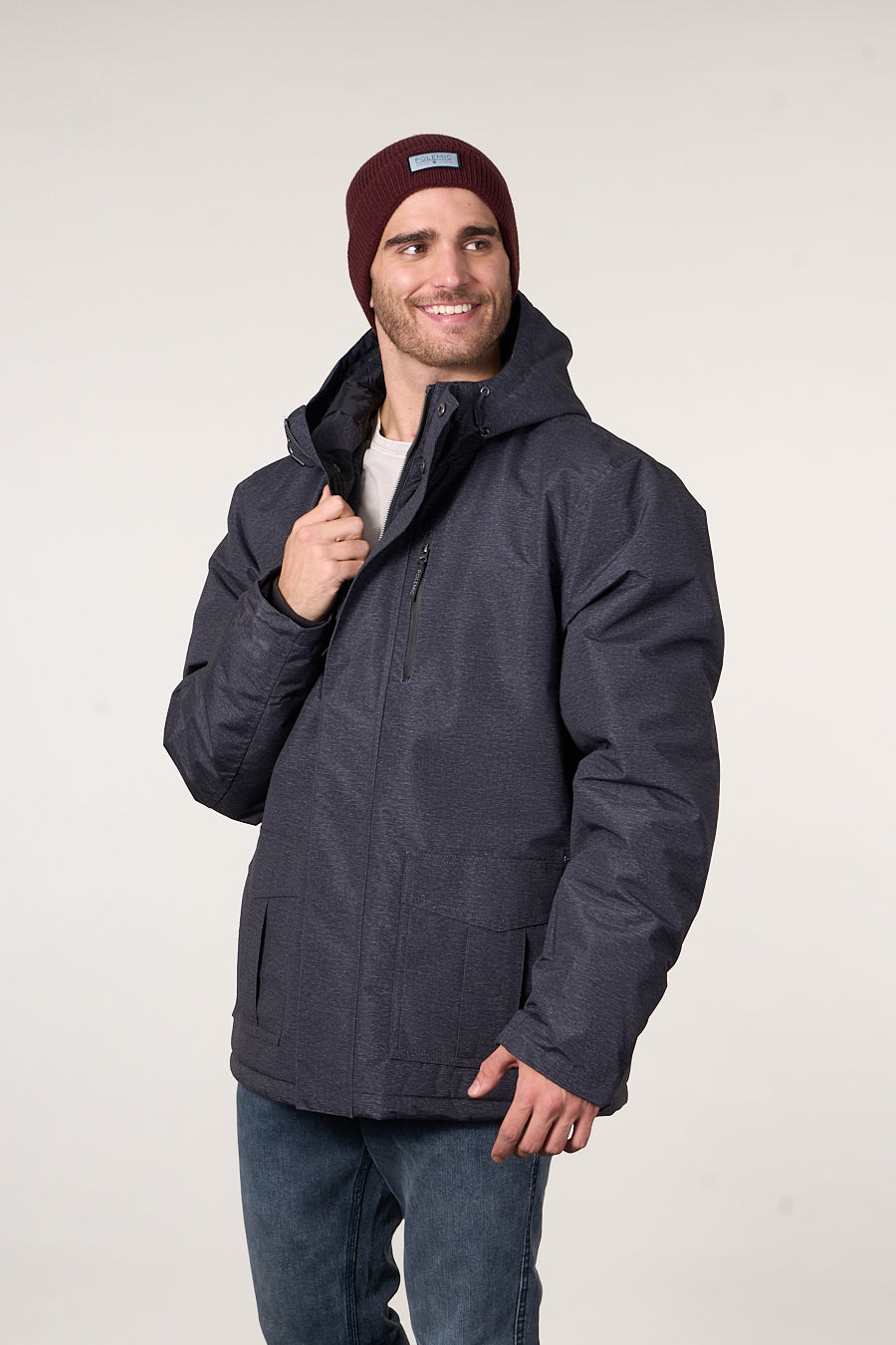 PARKA WATERPROOF STANDAR FIT NEGRO WI9701 POLEMIC - 2