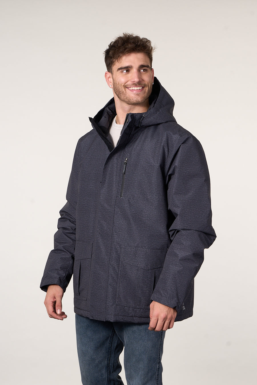 PARKA WATERPROOF STANDAR FIT NEGRO WI9701 POLEMIC - 3