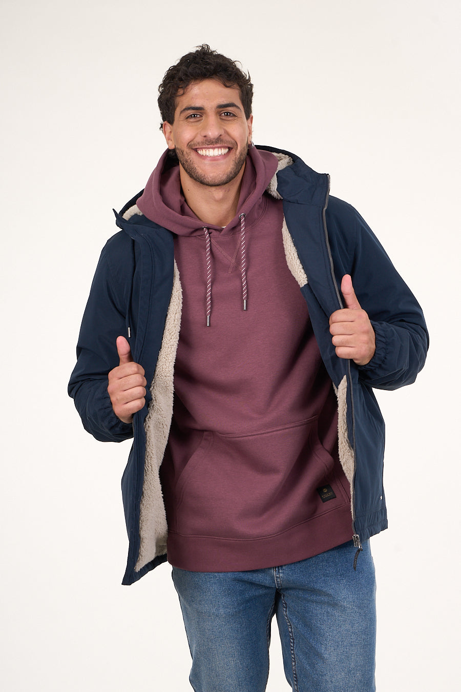 PARKA WATERPROOF CON CHIPORRO INTERIOR AZUL WI9700 POLEMIC - 2