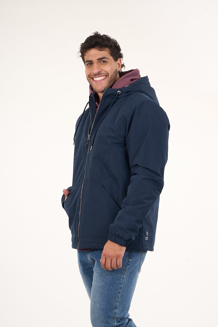 PARKA WATERPROOF CON CHIPORRO INTERIOR AZUL WI9700 POLEMIC - 3