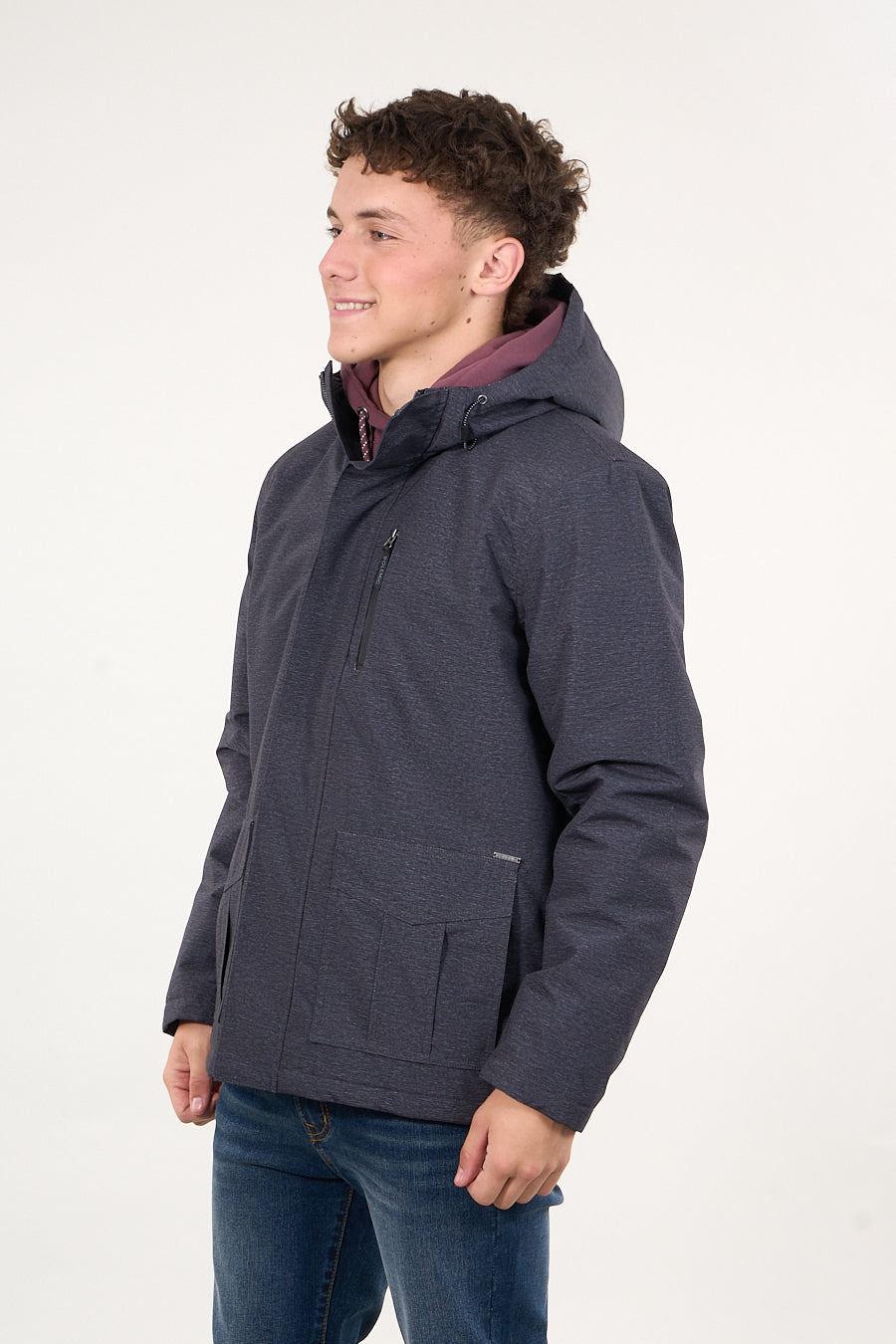PARKA WATERPROOF STANDAR FIT NEGRO WI9301 POLEMIC - 3