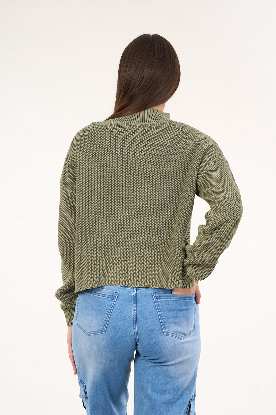 SWEATER MUJER ALGODON CON PROCESO VERDE POLEMIC - 2