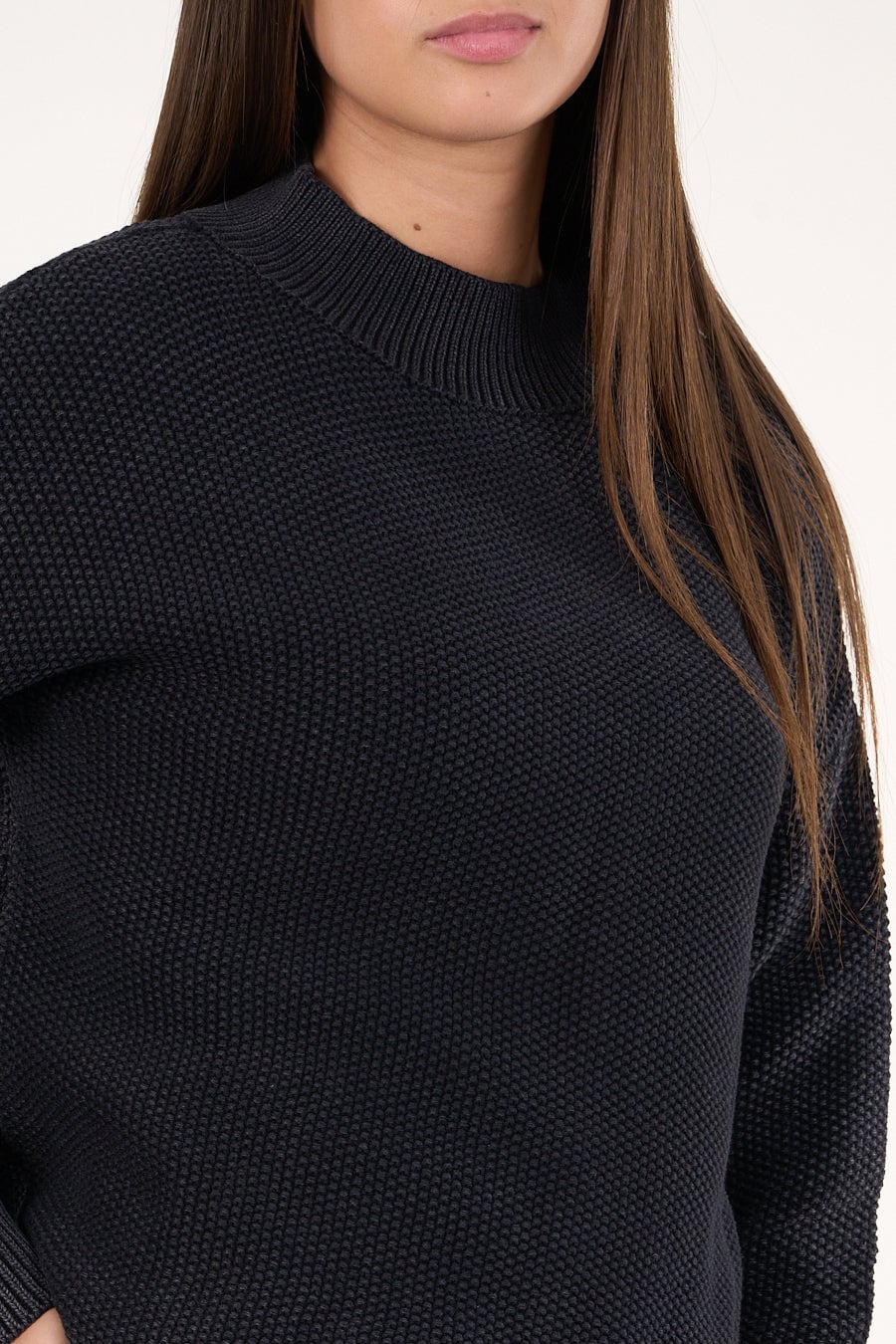SWEATER MUJER ALGODON CON PROCESO NEGRO POLEMIC - 4