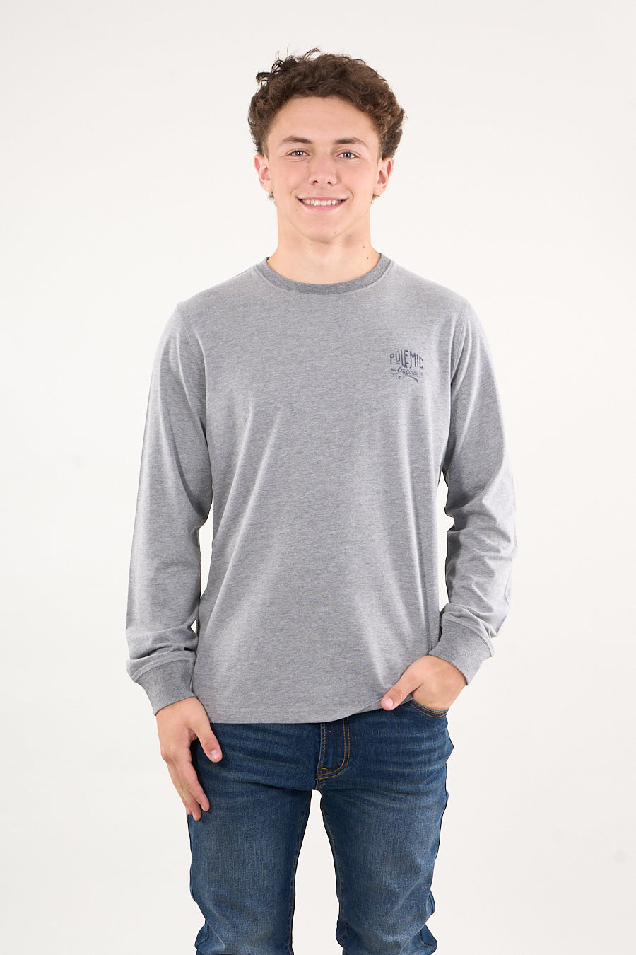 POLERA MANGA LARGA MELANGE 6301 POLEMIC - 1