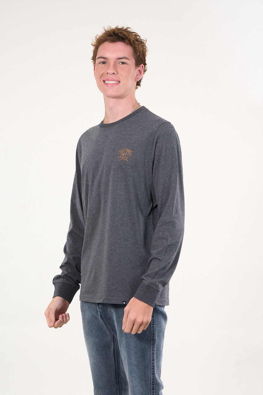 POLERA MANGA LARGA MELANGE 6301 POLEMIC - 2