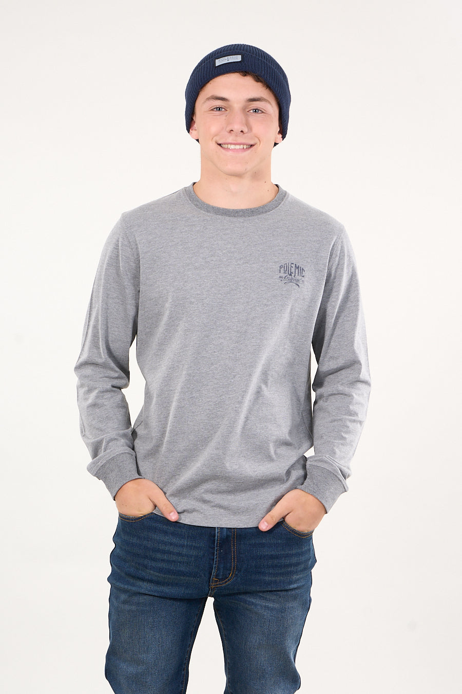 POLERA MANGA LARGA MELANGE 6301 POLEMIC - 2