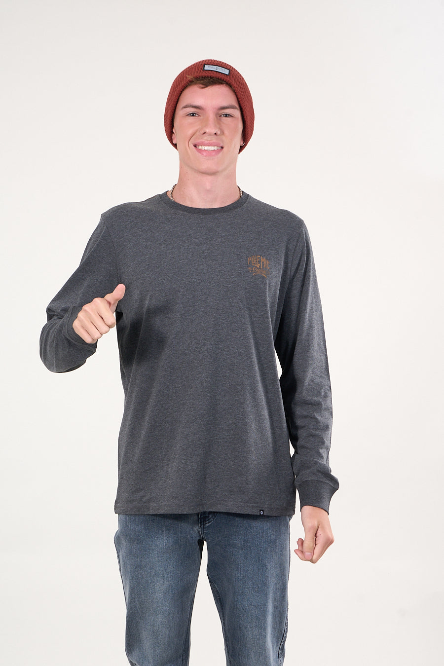 POLERA MANGA LARGA MELANGE 6301 POLEMIC - 3