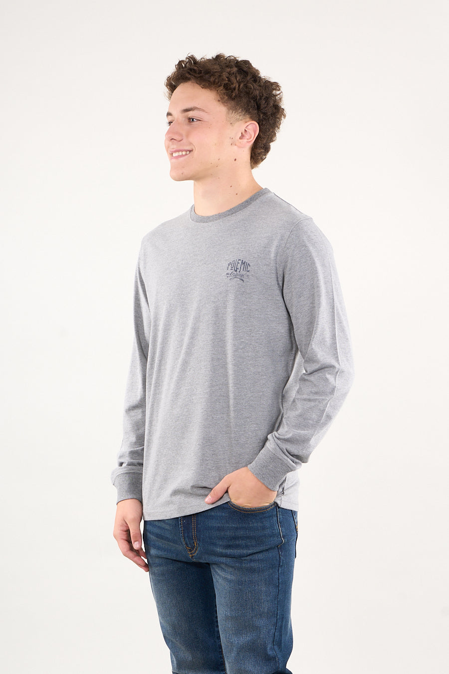POLERA MANGA LARGA MELANGE 6301 POLEMIC - 3