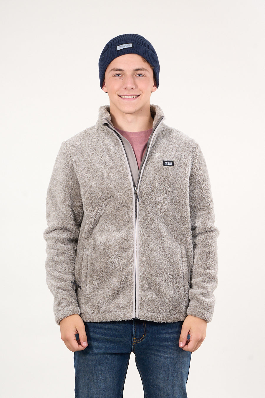 POLERON BONDED SHAGGY SIN GORRO BEIGE WI8300 POLEMIC - 2