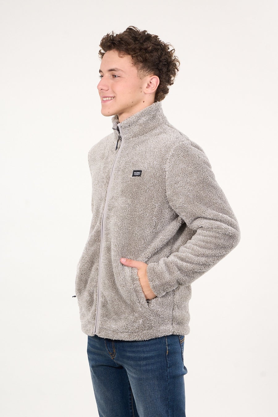 POLERON BONDED SHAGGY SIN GORRO BEIGE WI8300 POLEMIC - 3