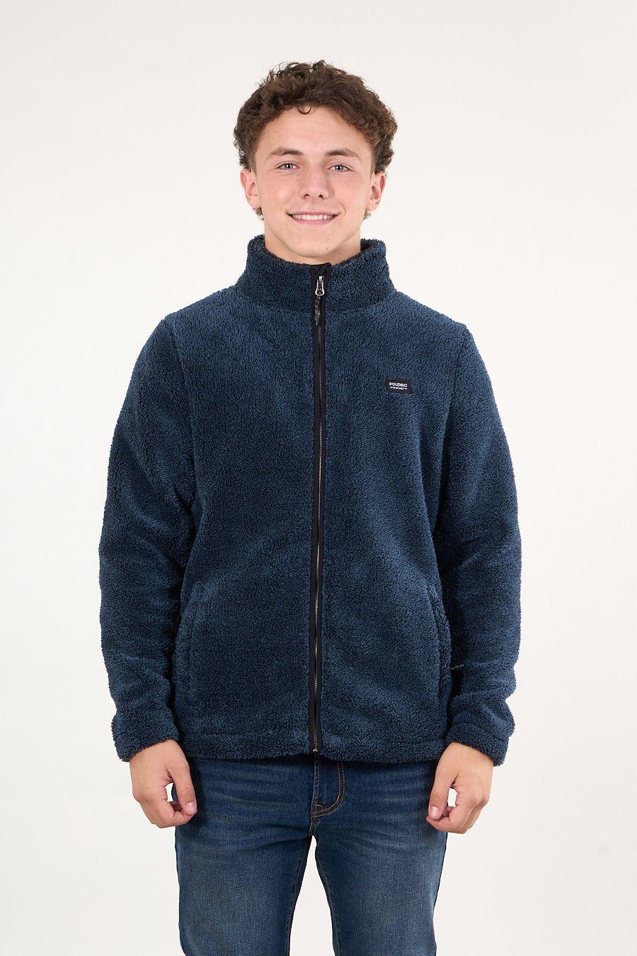 POLERON BONDED SHAGGY SIN GORRO AZUL WI8300 POLEMIC - 1
