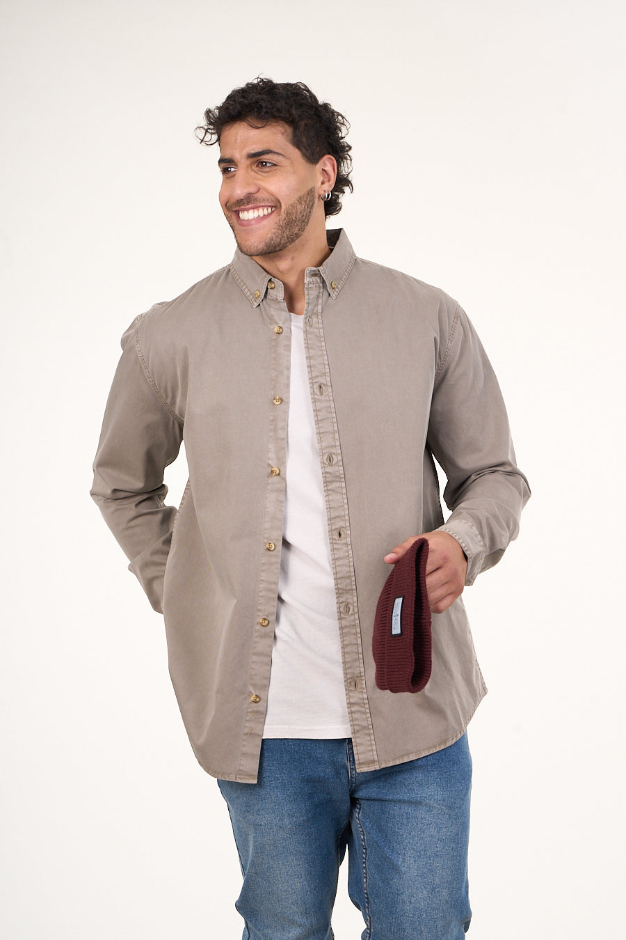 CAMISA MANGA LARGA DE ALGODÓN TWILL PROCESADA WI5706 POLEMIC - 1