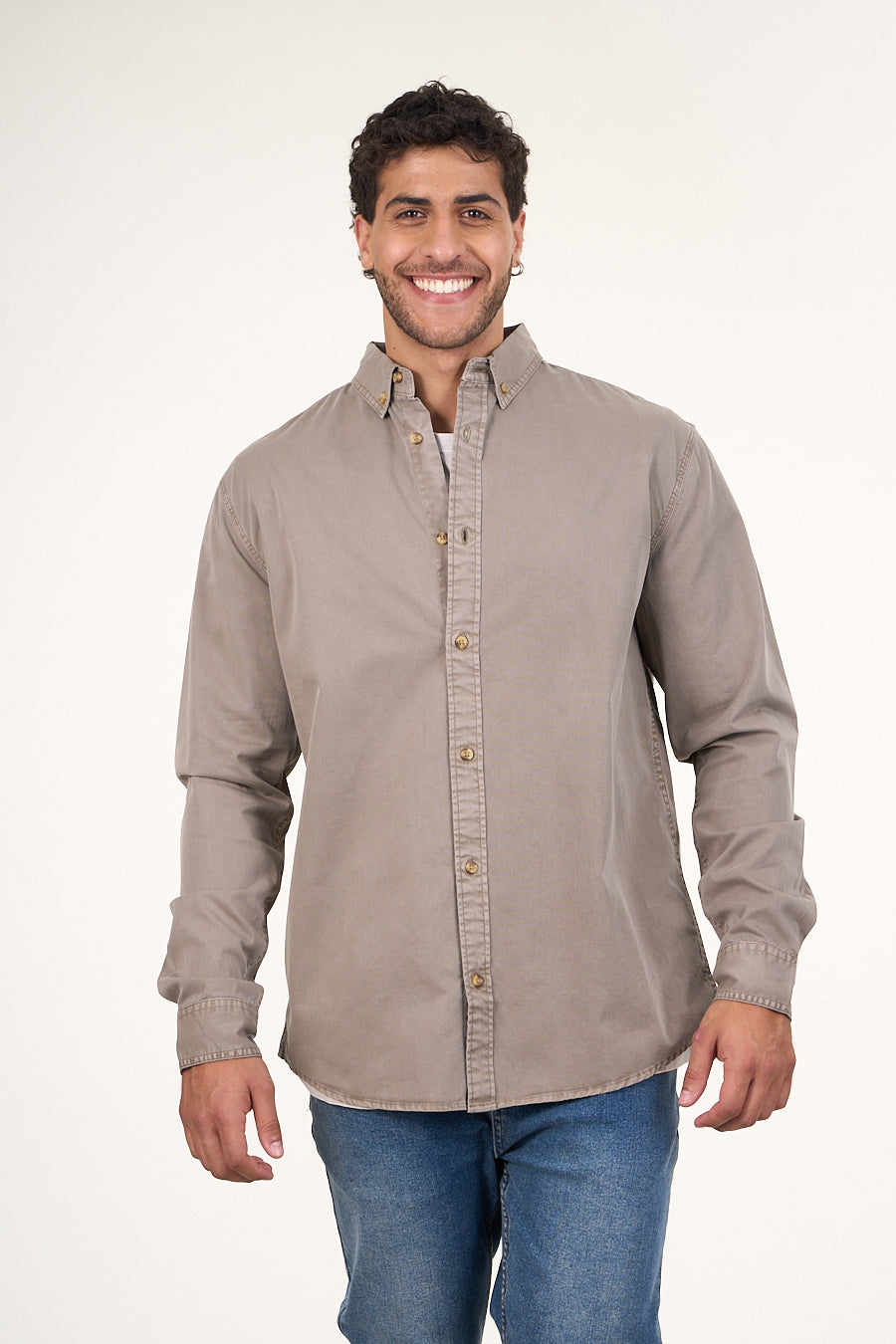 CAMISA MANGA LARGA DE ALGODÓN TWILL PROCESADA WI5706 POLEMIC - 2