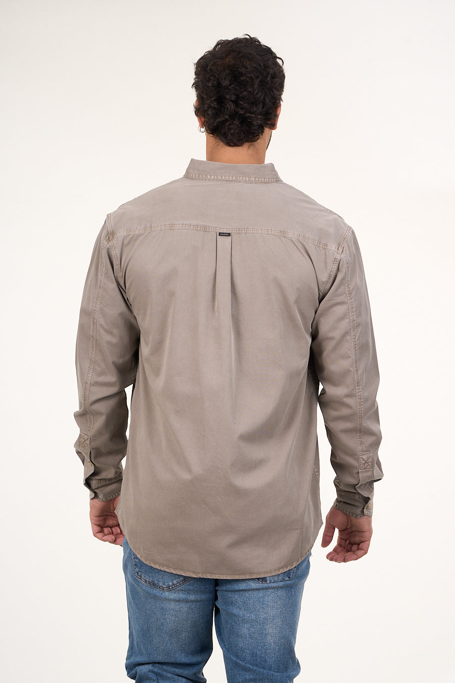 CAMISA MANGA LARGA DE ALGODÓN TWILL PROCESADA WI5706 POLEMIC - 4