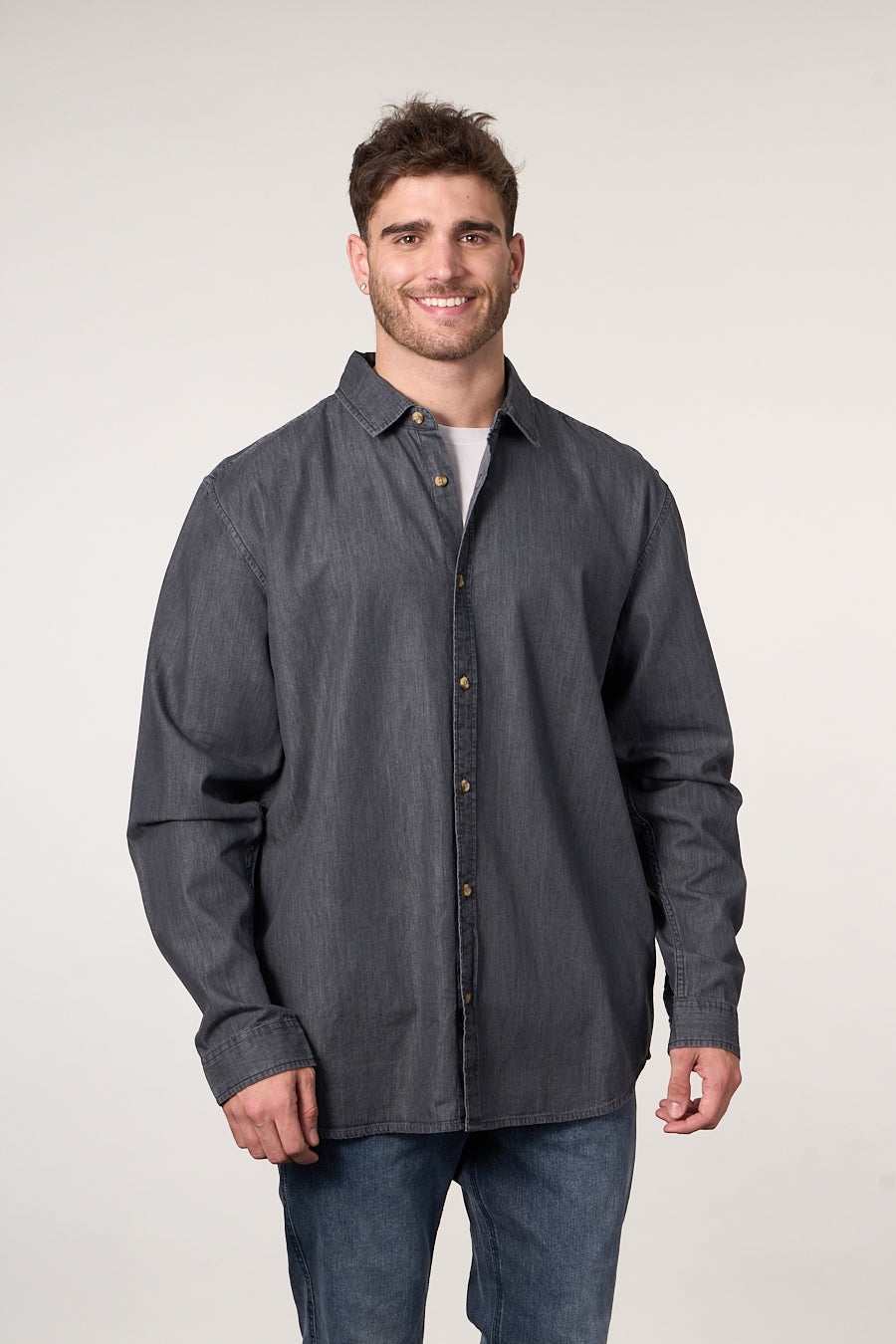 CAMISA MANGA LARGA DENIM PROCESADA WI5704 POLEMIC - 2
