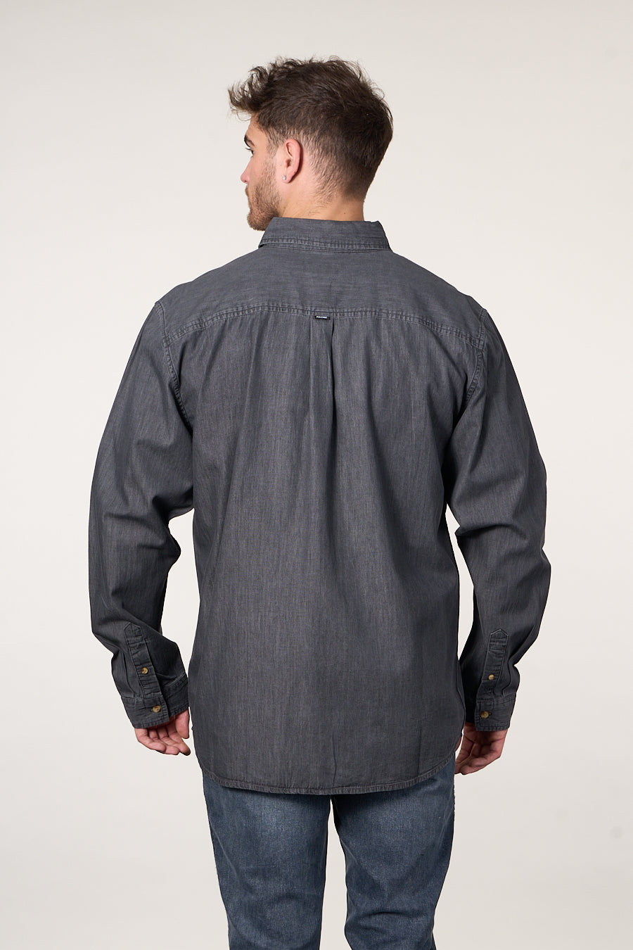 CAMISA MANGA LARGA DENIM PROCESADA WI5704 POLEMIC - 4