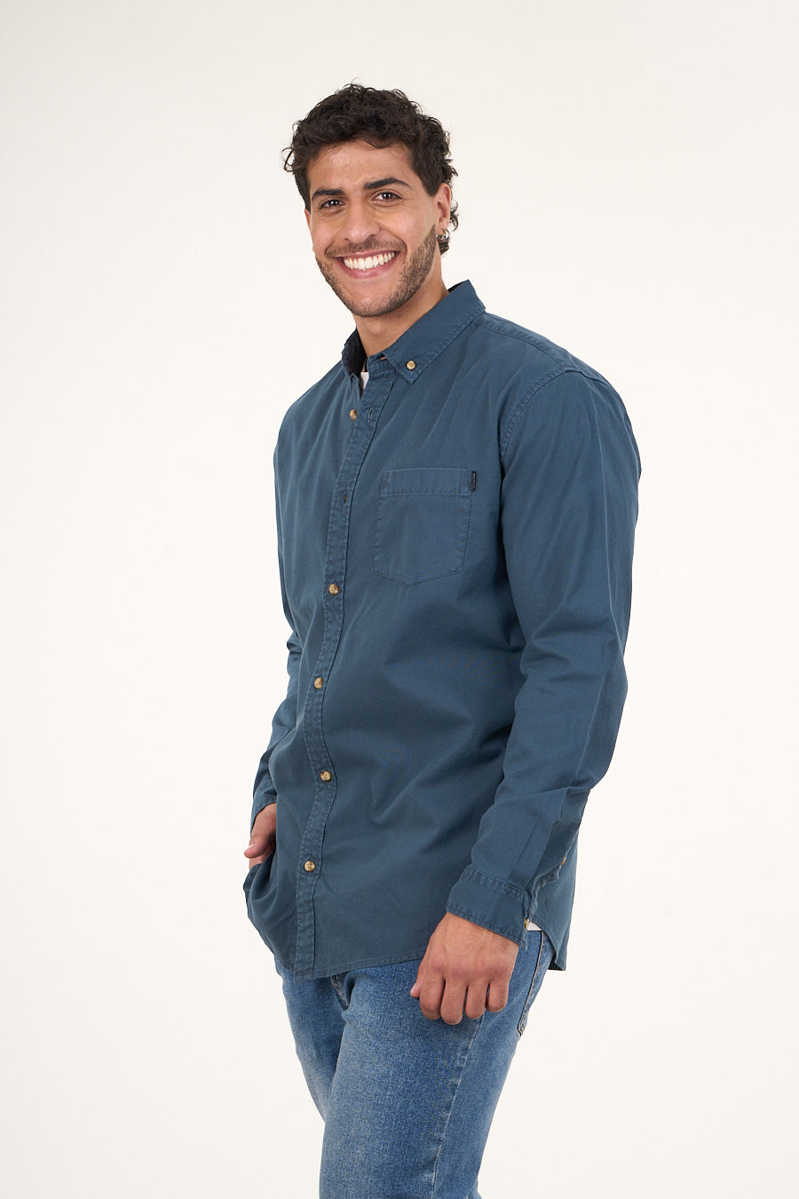 CAMISA MANGA LARGA DE ALGODÓN PROCESADA WI5705 POLEMIC - 3