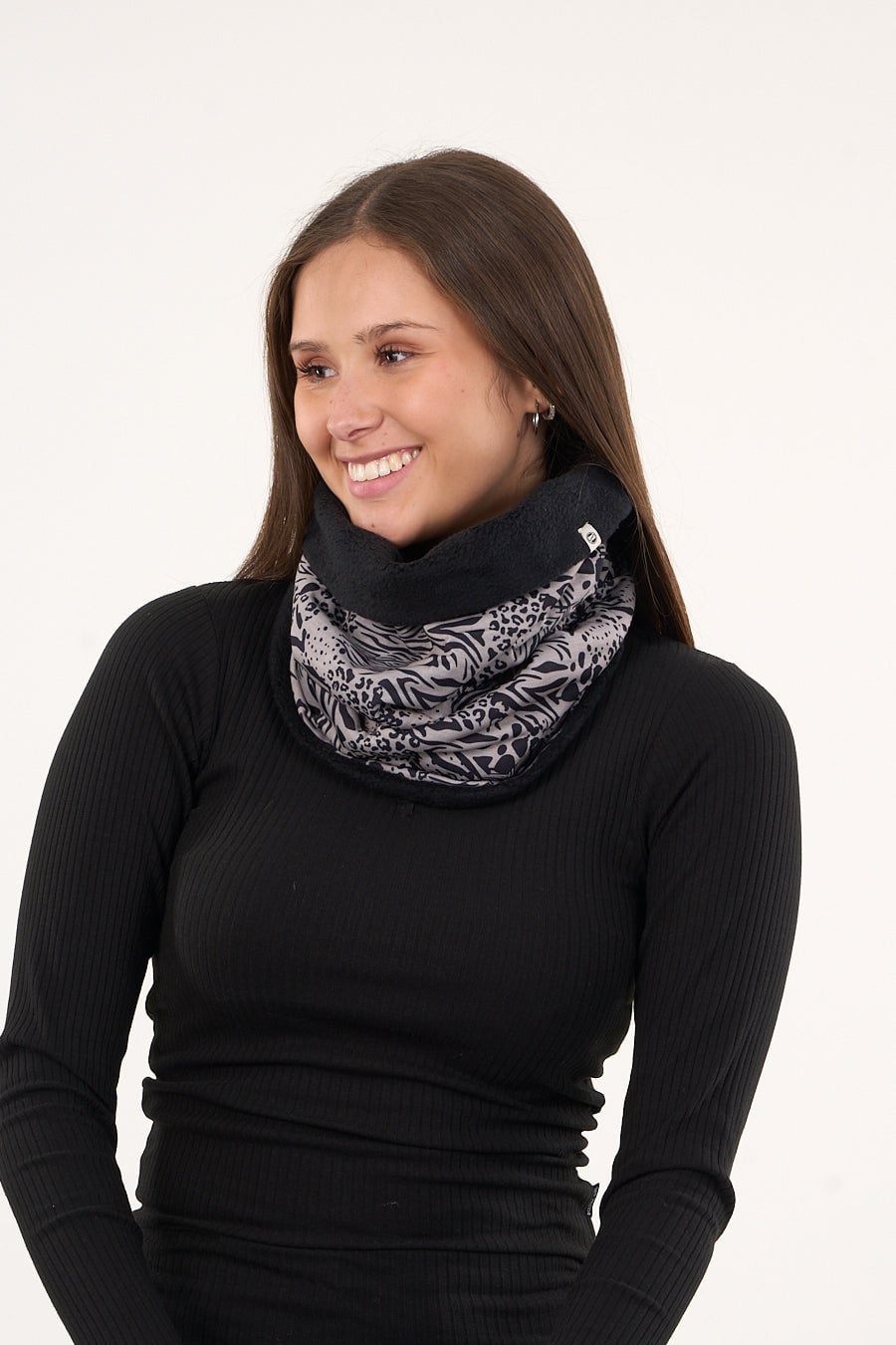 BANDANA BIG MUJER REVERSIBLE CUELLO INVIERNO SOFT - POLEMIC - 1