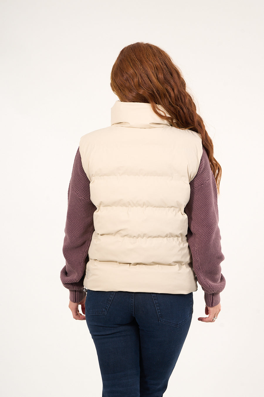 PARKA SIN MANGAS ENGOMADA CON POLAR INTERIOR BEIGE VW9747 POLEMIC - 2