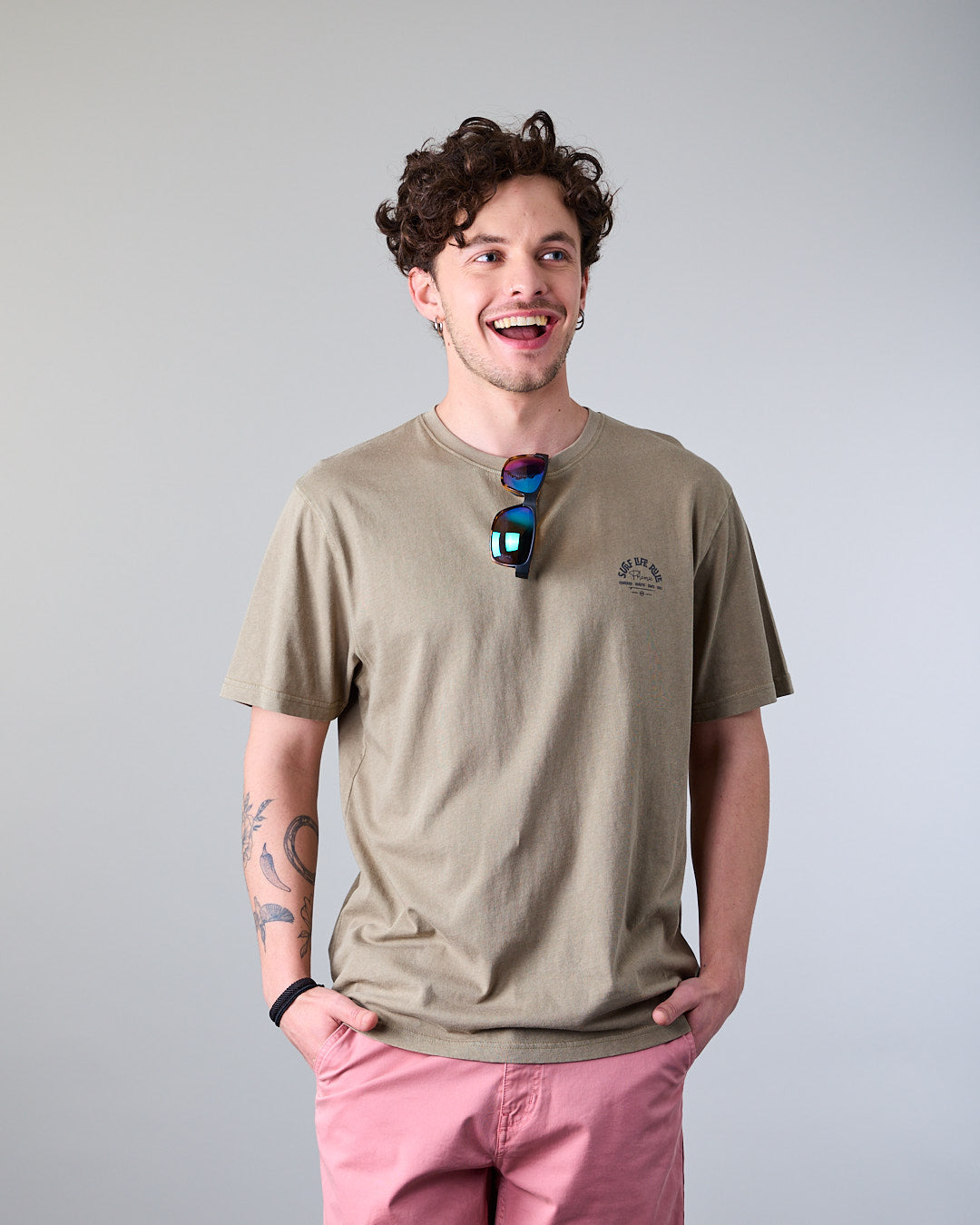 POLERA HOMBRE MANGA CORTA SURF LIFE RULE XV1774 POLEMIC - 4