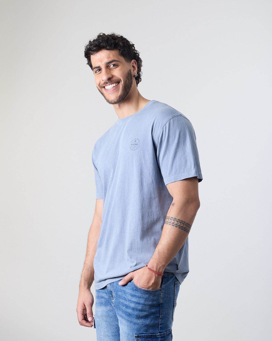 POLERA HOMBRE MANGA CORTA FLOWER XV1777 POLEMIC - 2