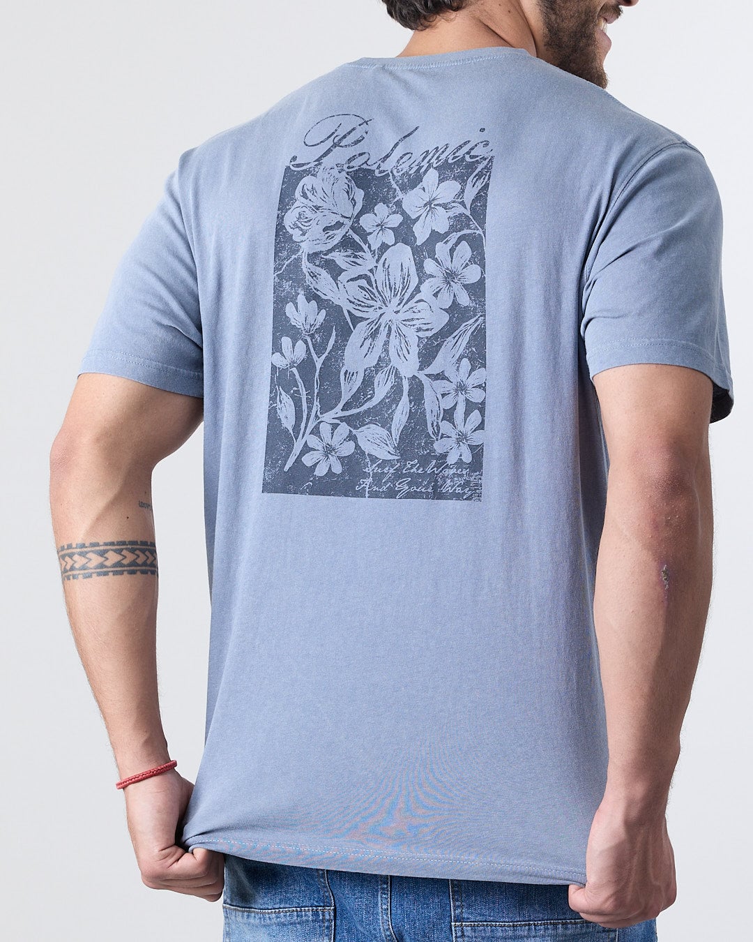 POLERA HOMBRE MANGA CORTA FLOWER XV1777 POLEMIC - 3